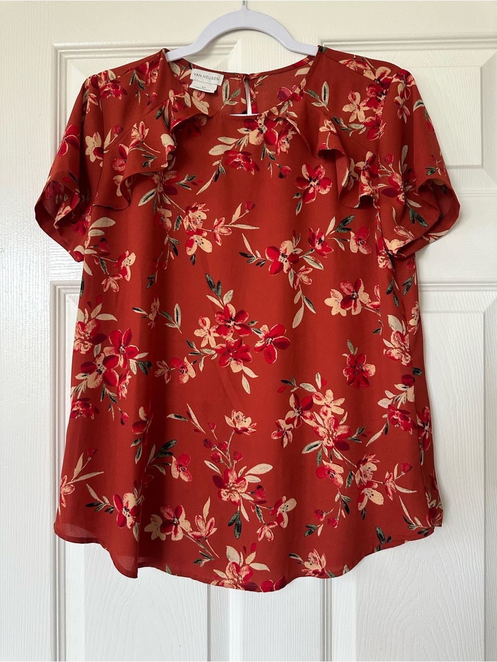 Van Heusen Short Sleeve Blouse Floral